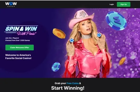 WOW Vegas homepage